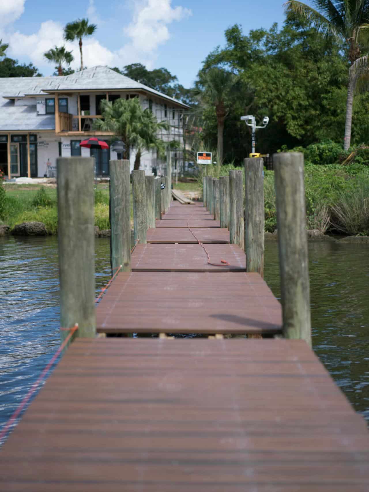 Home Uses Trex for the Dock Decks & Docks Lumber Co.