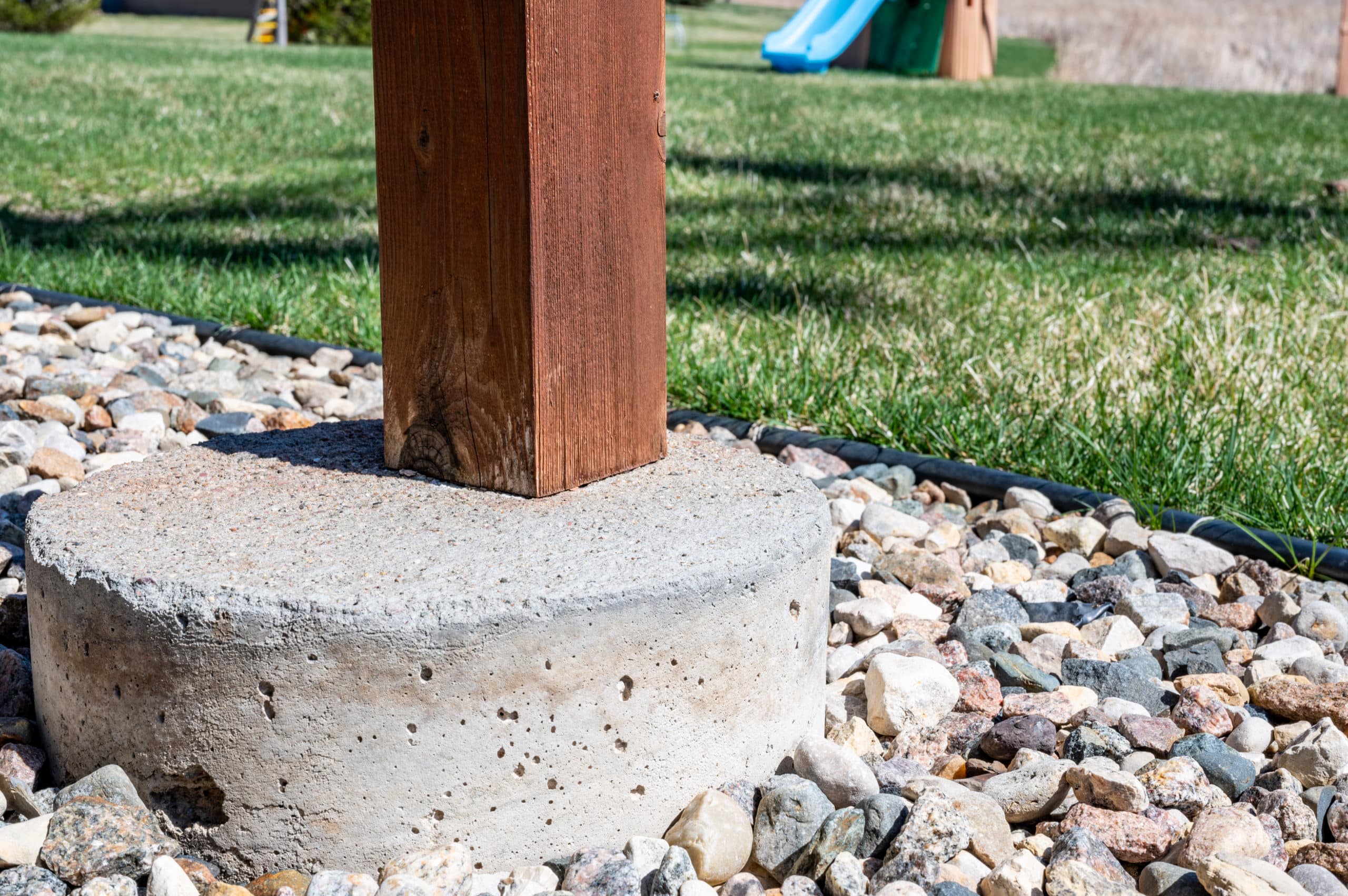 Deck Block, Takes 4 x 4 Post - Concrete Blocks - The Home