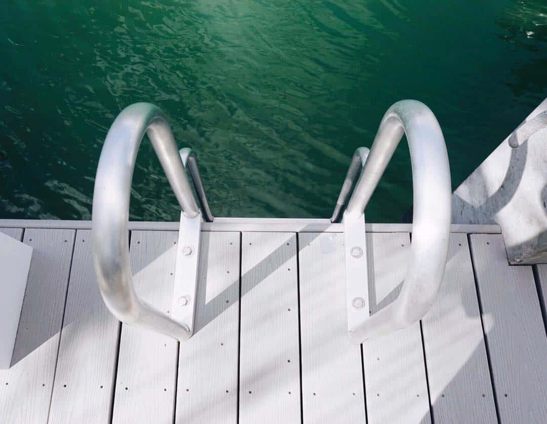 WearDeck floating dock ladder