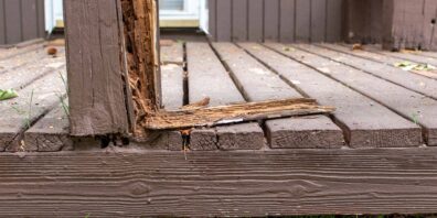repair rotted deck post