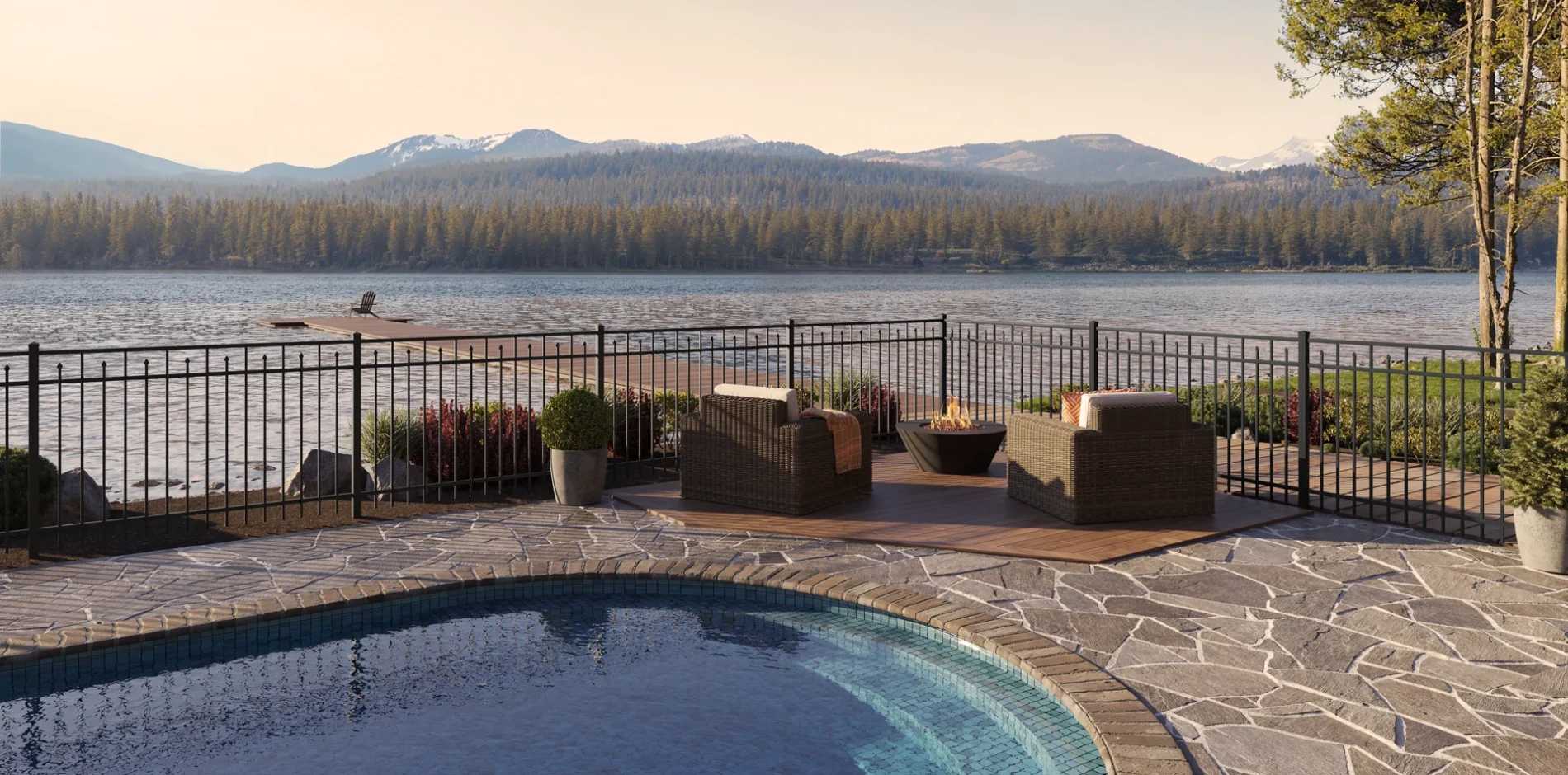 custom aluminum fence