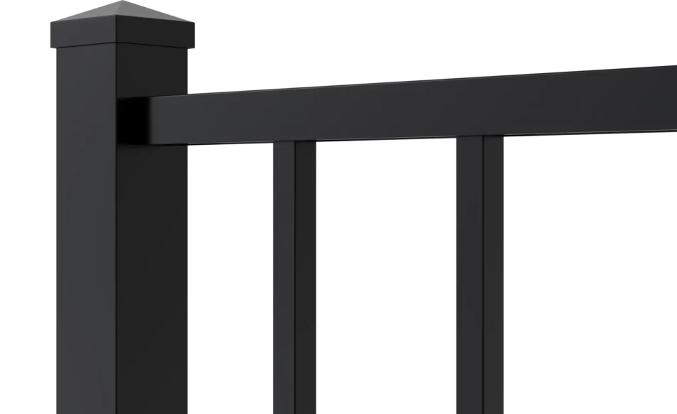 Commercial grade aluminum fencing