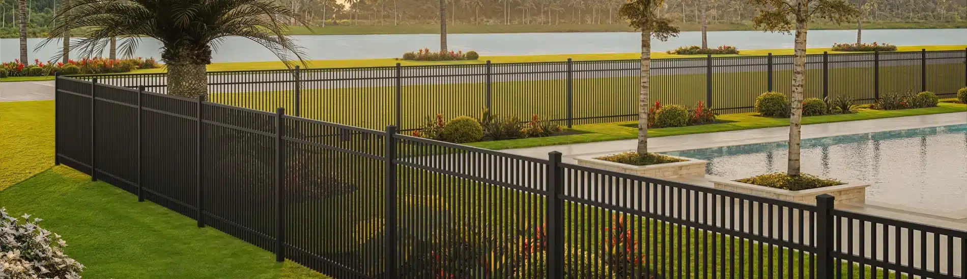 commercial aluminum fencing