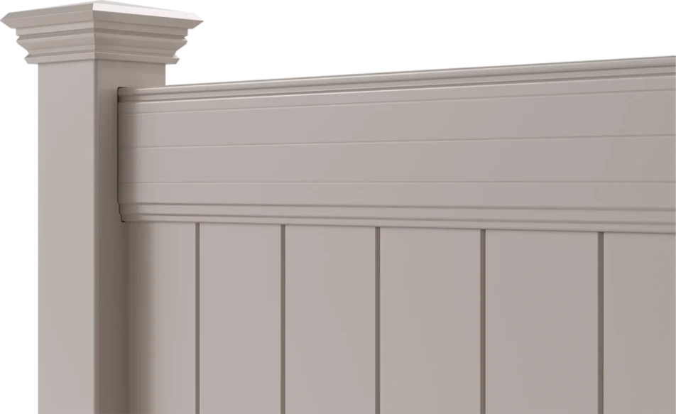 Commercial grade vinyl fencing