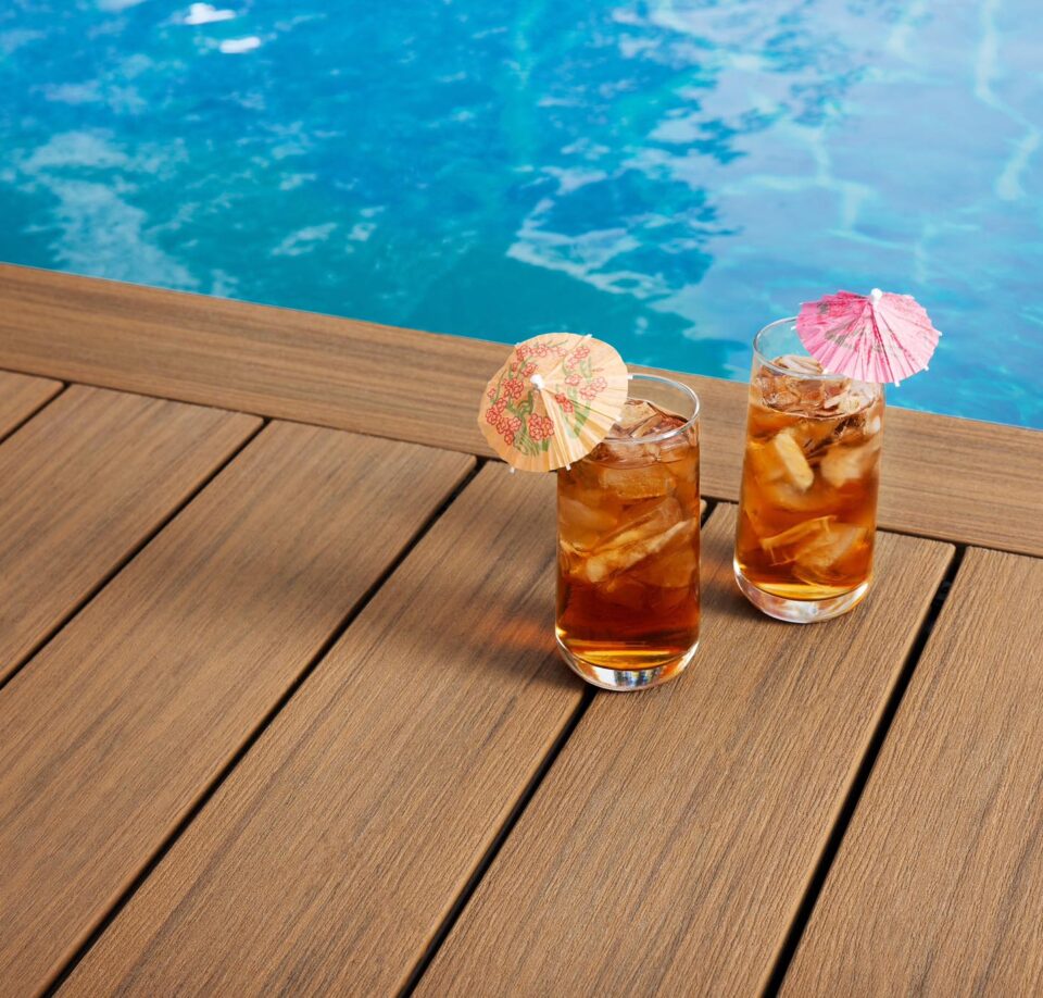 deckorators decking pool area
