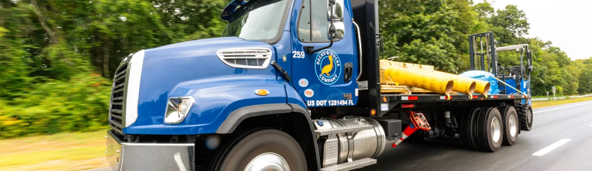 decks and docks company truck