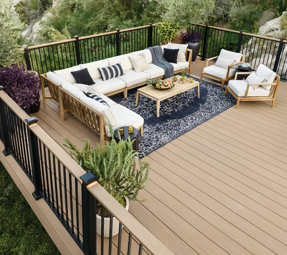 TimberTech PVC deck in mountains