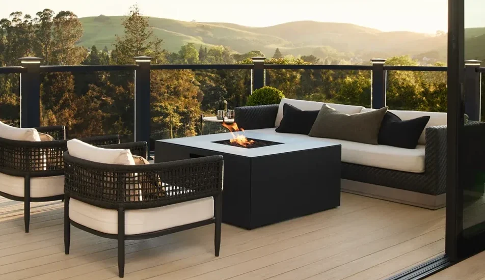 timbertech composite reserve deck in chestnut