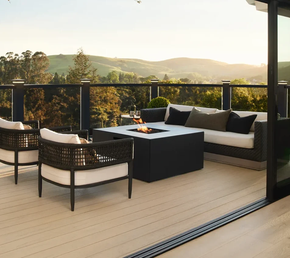 timbertech composite reserve deck in chestnut