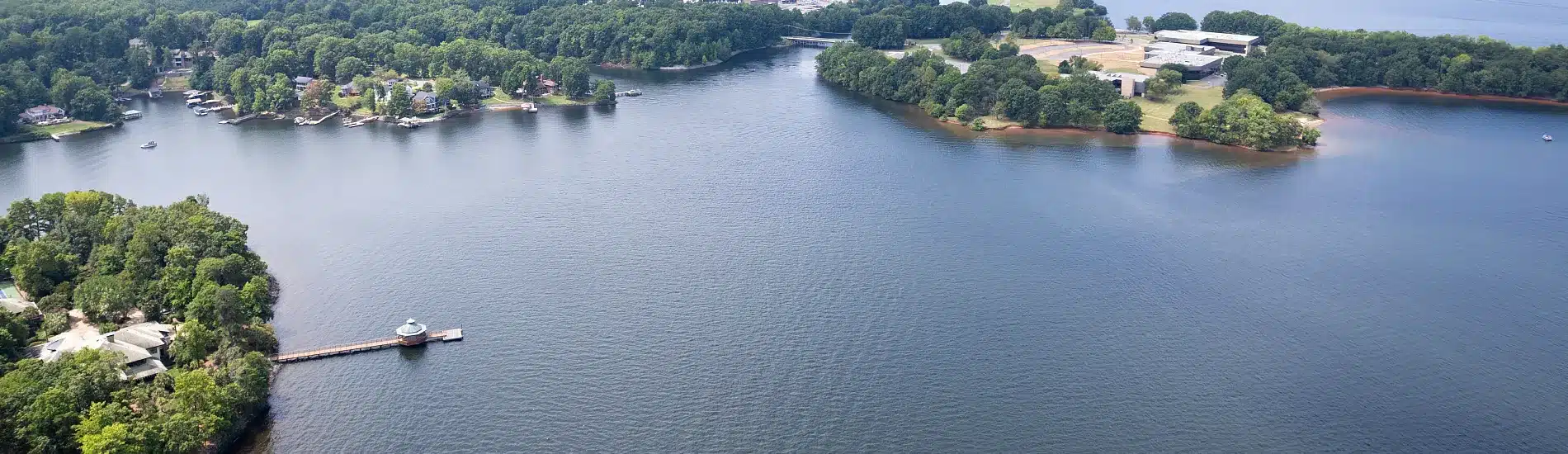 Aerial of Lake Norman North Carolina