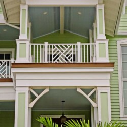 Vinyl Chippendale Rail in White , Lighting & Railing